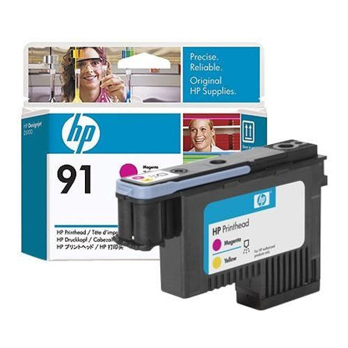 Tete-d-impression-HP-91-C9461A-Magenta-et-Jaune