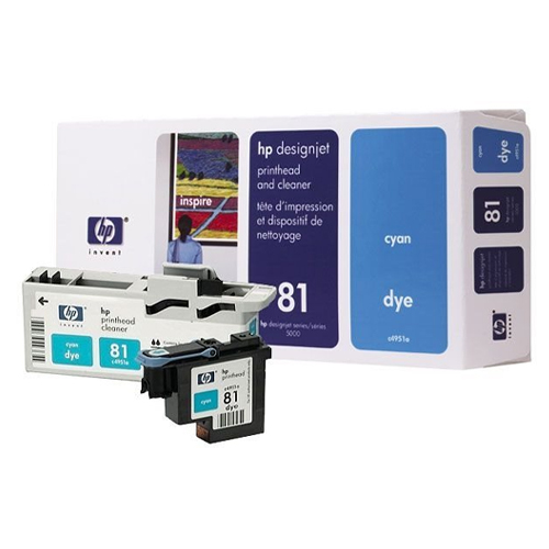 Tete-d-impression-HP-81-C4951A-Cyan