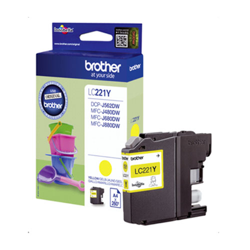Cartouche-BROTHER-LC-221-Y-LC221Y