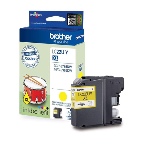 Cartouche-BROTHER-LC-22U-Y-LC22UY