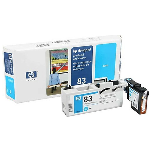 Tete-d-impression-HP-83-C4961A-Cyan-UV